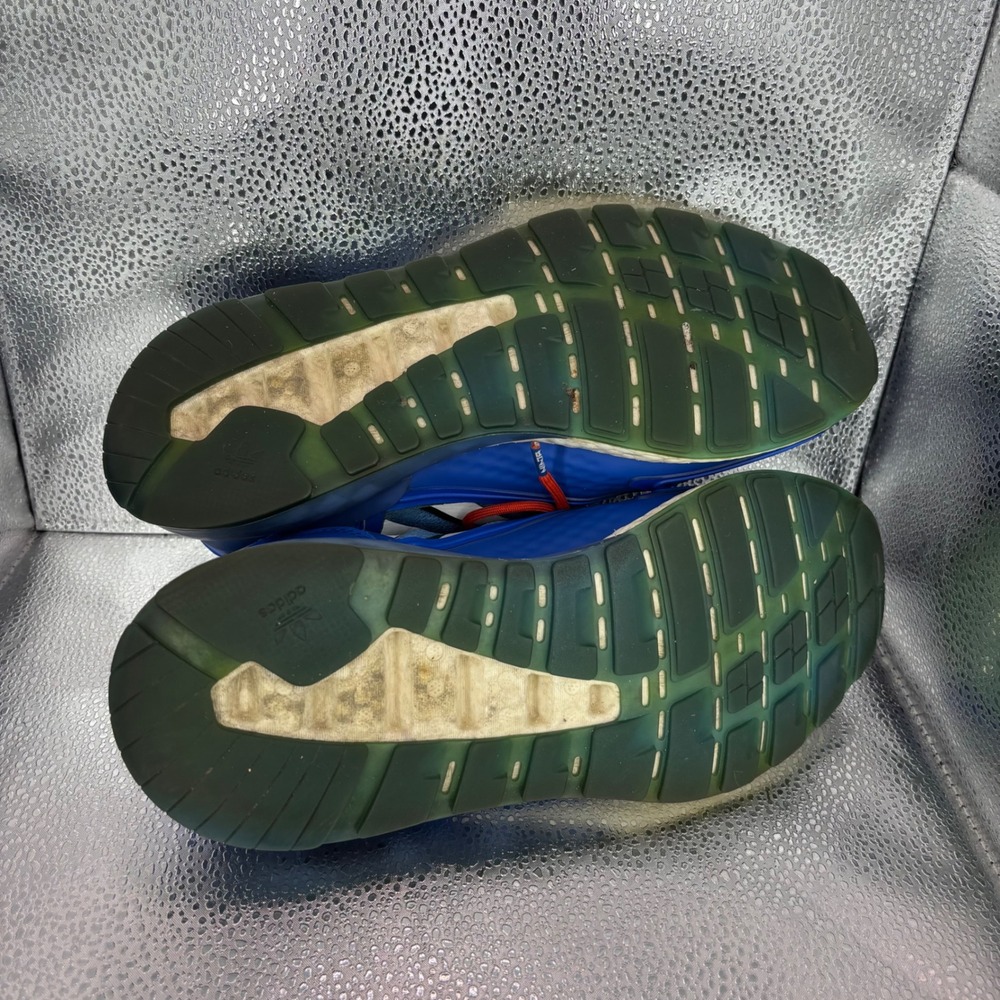 Adidas ZX 2K Boost Ninja Time In Hyper Blue Mens Running Shoes FZ1883 Size 8.5 - Picture 7 of 7